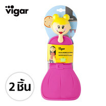 Vigar ที่จับของร้อนรูปตุ๊กตา 2 ชิ้น - สีชมพู