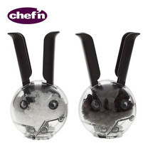 Chef'N ชุดเครื่องบดเกลือและพริกไทย รุ่น Mini Magnetic Saltball - สีดำใส