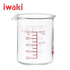 Iwaki แก้วตวงโบโรซิลิเกท 100 ml.