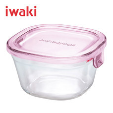 Iwaki ภาชนะแก้วบรรจุอาหาร ขนาด 200 ml. รุ่น K3200-P - สีชมพู
