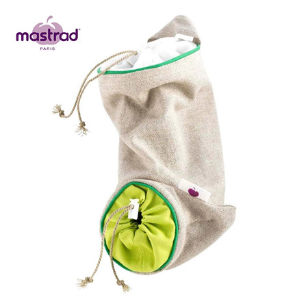 Mastrad Vegetables Keep Sacks ถุงใส่กระเทียม หอมหัวใหญ่ และมันฝรั่ง - สีเขียว