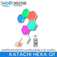 SebO KATACHI HEXA Q1 ไฟ LED  ติดผนัง ตกแต่งห้อง สามารถต่อกันเป็นรูปร่างได้ตามใจชอบ มี 13 สี