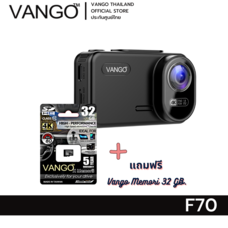 Vango กล้องติดรถยนต์ F70 บันทึกการเดินทางเชื่อมต่อมือถือด้วยระบบไวไฟ ชัดสุด 4K 8ล้าน ให้ความมั่นใจในตอนกลางคืน ฟรี เมมแท้ 32 GB.
