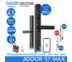 SebO Jidoor S7 Max | Digital Door Lock กันน้ำ IP65 ปลดล็อคด้วย ลายนิ้วมือ รหัส บัตร กุญแจ แอป รีโมท ด้านหลังบาง 4.5 CM