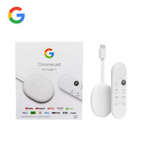 Google Chromecast with Google TV 4K White GA01919-US , รองรับ 4K , Dolby Vision , Dual Band Wi-Fi รับประกันสินค้า 1 ปี