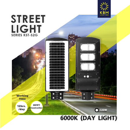 โคมไฟถนน led Solar Street Light รุ่น KST-S2G9W by KBM LIGHTING