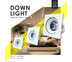 โคมไฟดาวน์ไลท์ โคมไฟแบบส่องลง โคมไฟฝังฝ้า downlight luminair รุ่น KDLM-ADJ02 (1module) by KBM LIGHTING