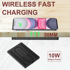 Wireless charger ชาร์จทะลุโต๊ะไม่ต้องเจาะชาร์จไว ไฮเทคที่สุดในโลก ไวเลสชาร์จ fastcharger ULKA-30