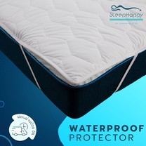 SleepHappy ผ้ารองกันเปื้อน ผ้ารองที่นอน กันน้ำ100% (WATERPROOF) ขนาด 3.5ฟุต