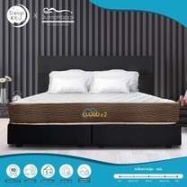 SleepHappy รุ่น CLOUDx2 (แน่นปานกลาง) ที่นอนพ็อคเก็ตสปริง ที่นอนเพื่อสุขภาพ หนา 8นิ้ว 5ฟุต ส่งฟรีทั่วไทย