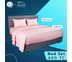 SleepHappy เซ็ทผ้าปูที่นอน 600 เส้นด้าย (สูง10นิ้ว) ผ้าปูที่นอนโรงแรมหรู ( ผ้าปู + ปลอกหมอน ) 6 ฟุต สีชมพู