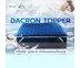 SleepHappy Fluffy Topper ที่รองที่นอน ท็อปเปอร์ Dacron Hybrid เพื่อสุขภาพ สีเทา (หนา 3 นิ้ว) 5ฟุต ส่งฟรี
