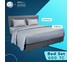 SleepHappy เซ็ทผ้าปูที่นอน 600 เส้นด้าย (สูง10นิ้ว) ผ้าปูที่นอนโรงแรมหรู ( ผ้าปู + ปลอกหมอน ) 3.5 ฟุต สีเทา
