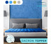 SleepHappy Fluffy Topper ที่รองที่นอน ท็อปเปอร์ Dacron Hybrid เพื่อสุขภาพ สีน้ำเงิน (หนา 3 นิ้ว) 5ฟุต ส่งฟรี