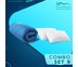 SleepHappy COMBO SET 9 ที่รองที่นอน ท็อปเปอร์สี Dacron Hybrid สีฟ้า (หนา 3 นิ้ว) + หมอนไมโครไฟเบอร์ (1200 gsm.) 5ฟุต ส่งฟรี