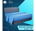 SleepHappy ปลอกผ้านวมสีฟ้า คอตตอน100% 600 เส้นด้าย 5ฟุต ส่งฟรีทั่วไทย