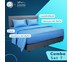 SleepHappy COMBO SET 7 ชุดหมอนหนุนและผ้านวม คอตตอน100% 600 เส้นด้าย 6ฟุต (สีฟ้า)