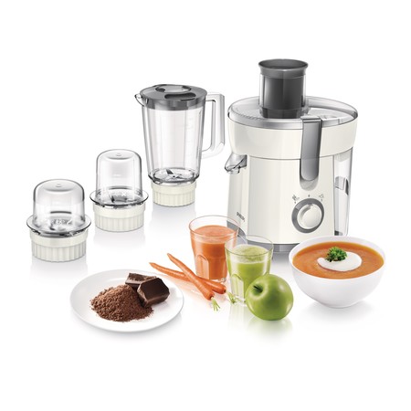 เครื่องสกัดน้ำผลไม้ เครื่องปั่น บด และบดสับ Philips HR1847/00