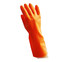 โพลี-ไบรท์ ถุงมือยางธรรมชาติ รุ่น Softy Size M สีส้ม (12 ซอง)