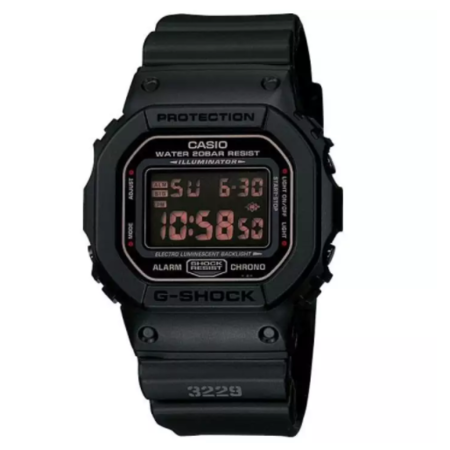 Casio G-shock นาฬิกาข้อมือสุภาพบุรุษ Black Resin Strap รุ่น DW-5600MS-1DR (ประกัน cmg)