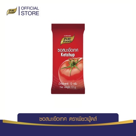 Pure Foods ซอสมะเขือเทศ 12 กรัม(10 ซอง)