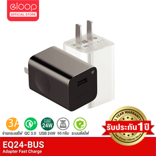 [ประกัน 1 ปี] Eloop EQ-24BUS หัวชาร์จเร็ว QC3.0 24W USB Quick Charge Wall Charger Adaptor USB จำนวน 1 พอร์ต