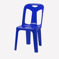 เก้าอี้พลาสติกมีพนักพิง CH0117BU