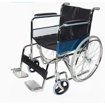 รถเข็นผู้ป่วย รถเข็นผู้สูงอายุ รถเข็นคนชรา รถเข็นผู้พิการ Wheelchair วิลแชร์ เหล็กชุบโครเมียม แบบพับได้ รุ่น809