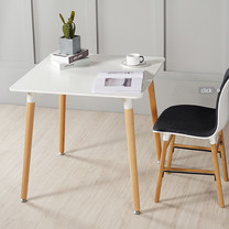 โต๊ะทำงาน โต๊ะทานข้าว ท็อปไม้ MDF ปิดผิวเมลามีน ทรงสี่เหลี่ยม สีขาว ขนาด 60*60 cm