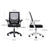 TS Modern Living เก้าอี้ทำงาน รุ่น CH0019 มีสีดำและสีขาว