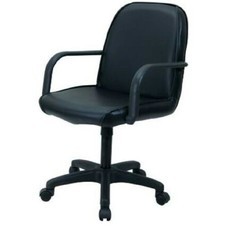 เก้าอี้สำนักงาน เบาะหนัง ปรับระดับ มีล้อ เบาะหนัง เก้าอี้ออฟฟิศ เก้าอี้ทำงาน CH0015