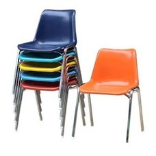 เก้าอี้โพลี ขาเหล็ก CH0118