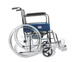 รถเข็นผู้ป่วย นั่งถ่าย กระโถน รถเข็นคนชรา รถเข็นผู้พิการ Wheelchair วิลแชร์ เหล็กชุบโครเมียม แบบพับได้ รุ่น609