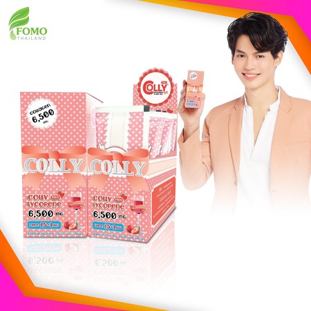 Colly Plus Lycopene 6,500 mg. คอลลี่ พลัส ไลโคปีน สารสกัดมะเขือเทศ 15+1 ซอง