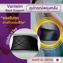 ALLWELL อุปกรณ์ซัพพอร์ตพยุงหลัง VANTELIN Supports Back นำเข้าจากประเทศญี่ปุ่น