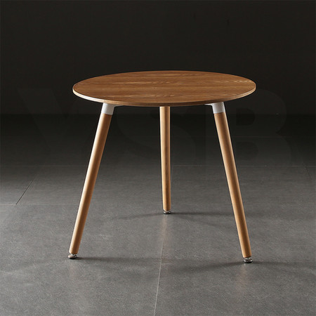 โต๊ะกลมอเนกประสงค์ สไตล์โมเดิร์น ขาไม้บีช แบบกลม ขนาด 80 x 69 cm