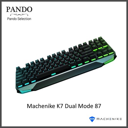 Machenike K7 Dual Mode 87 Keys Anti-Ghosting Mechanical Gaming Keyboard - Black Switch