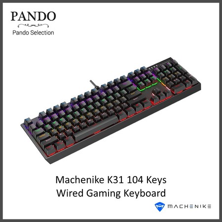 Machenike K31 104 Keys Wired Gaming Keyboard