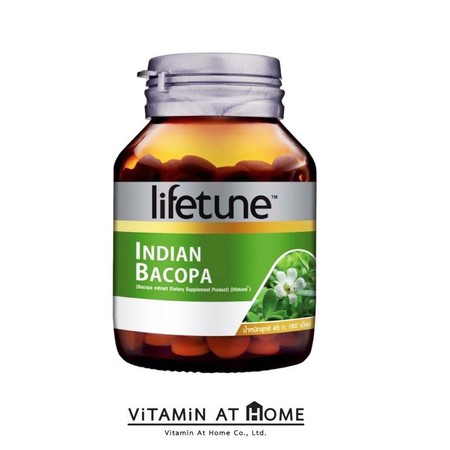 Lifetune พรมมิ สารสกัดเข้มข้น 300 mg Indian Bacopa 60 เม็ด
