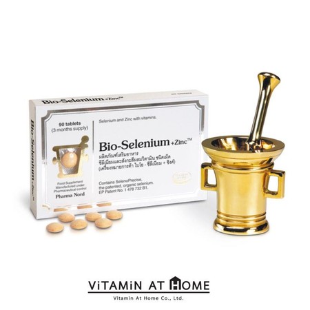 Pharma Nord Bio Selenium + Zinc ซีลีเนียม ซิงค์ ต้านอนุมูลอิสระ 90 tabs