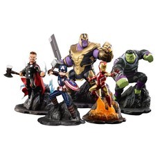 Marvel's Avengers : Endgame Premium PVC Set 1st Wave (Captain America with Mjolnir and Shield )