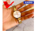 นาฬิกา Casio แท้ 100% (ประกัน CMG ศูนย์เซ็นทรัล 1 ปี) นาฬิกาผู้หญิง สีทองหน้าปัดสีชมพู รุ่น LTP-VT01G-4B Veladeedee.com