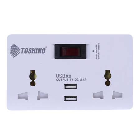 Toshino SMART ADAPTER รุ่น TW-2USB