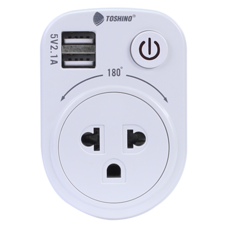 Toshino ปลั๊ก Adapter Toshino รุ่น TS-P2U