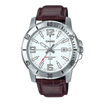 นาฬิกาผู้ชาย Casio Analog สายหนัง รุ่น MTP-VD01L-7B