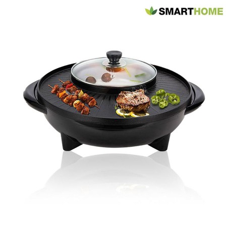 Smart Home เตาปิ้งย่างเอนกประสงค์พร้อมหม้อสุกี้ รุ่น SM-EG1602