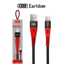 Earldom EC-060 Type-C Micro iphone Metal Data Cable สายชาร์จแบบถัก 2.4A mAh สายชาร์จ