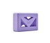 Reebok บล๊อคโยคะเเบบมีรู (สีม่วง) 1 ชิ้น (Shaped Yoga Block - Purple)