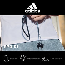 Adidas RPD-01 หูฟังอินเอียร์บลูทูธ สี NIGHT GREY - จัดส่งฟรี + รับประกัน 1 ปี (หูฟังออกกำลังกายบลูทูธ, ทนเหงื่อ/กันน้ำ, เบสหนัก)