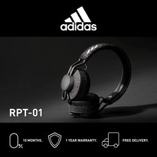 Adidas RPT- 01 หูฟังออนเอียร์บลูทูธ สี NIGHT GREY -  จัดส่งฟรี + รับประกัน 1 ปี (หูฟังออกกำลังกาย บลูทูธ, ทนเหงื่อ/กันเหงื่อ, เบสหนักๆ)
